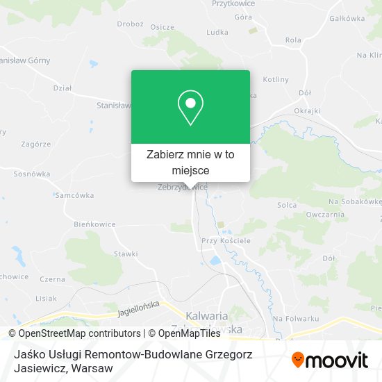 Mapa Jaśko Usługi Remontow-Budowlane Grzegorz Jasiewicz