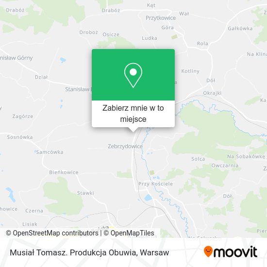 Mapa Musiał Tomasz. Produkcja Obuwia