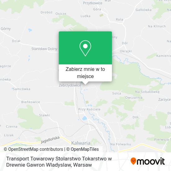 Mapa Transport Towarowy Stolarstwo Tokarstwo w Drewnie Gawron Wladyslaw