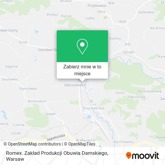 Mapa Romex. Zakład Produkcji Obuwia Damskiego