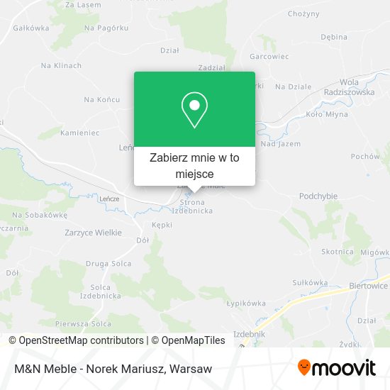 Mapa M&N Meble - Norek Mariusz