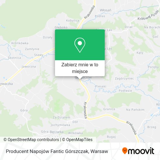 Mapa Producent Napojów Fantic Górszczak