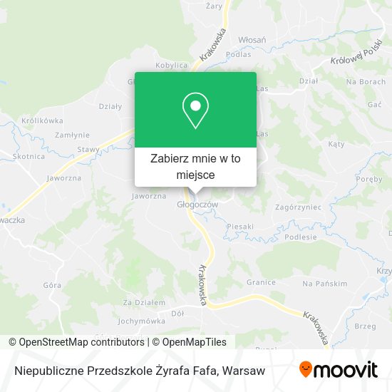 Mapa Niepubliczne Przedszkole Żyrafa Fafa