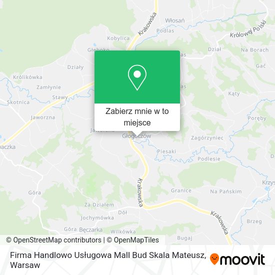 Mapa Firma Handlowo Usługowa Mall Bud Skala Mateusz