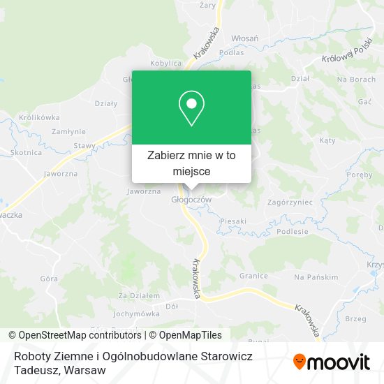 Mapa Roboty Ziemne i Ogólnobudowlane Starowicz Tadeusz