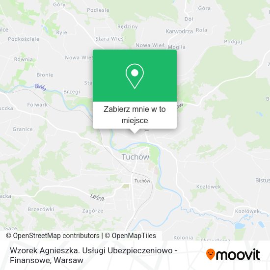 Mapa Wzorek Agnieszka. Usługi Ubezpieczeniowo - Finansowe