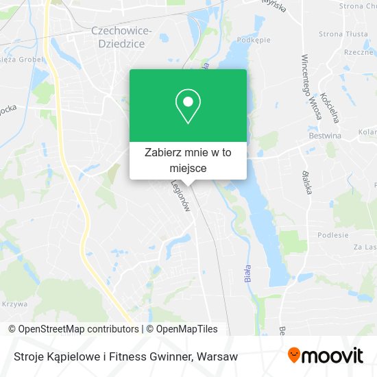 Mapa Stroje Kąpielowe i Fitness Gwinner