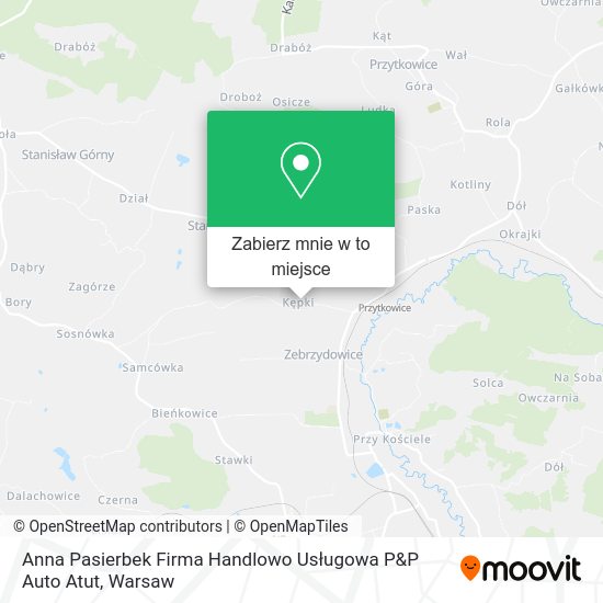 Mapa Anna Pasierbek Firma Handlowo Usługowa P&P Auto Atut