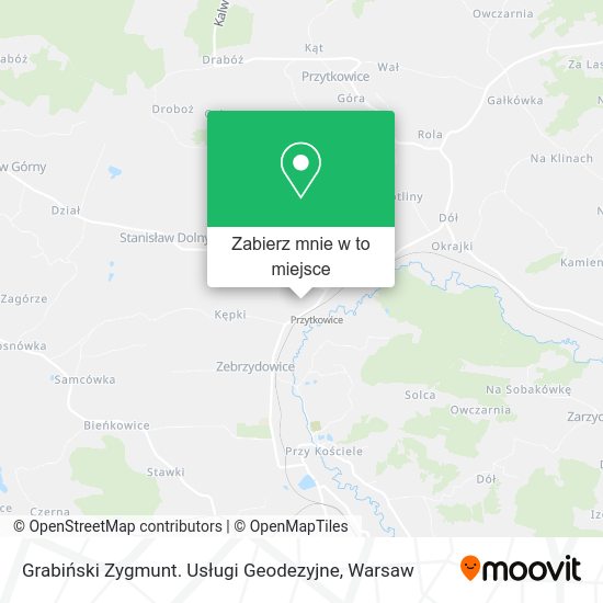 Mapa Grabiński Zygmunt. Usługi Geodezyjne