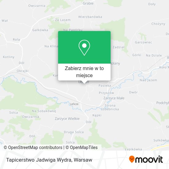 Mapa Tapicerstwo Jadwiga Wydra