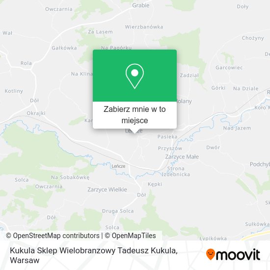 Mapa Kukula Sklep Wielobranzowy Tadeusz Kukula