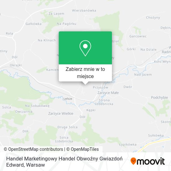 Mapa Handel Marketingowy Handel Obwoźny Gwiazdoń Edward