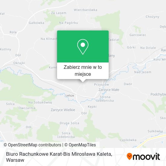 Mapa Biuro Rachunkowe Karat-Bis Mirosława Kaleta