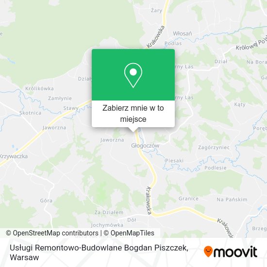 Mapa Usługi Remontowo-Budowlane Bogdan Piszczek