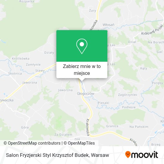 Mapa Salon Fryzjerski Styl Krzysztof Budek