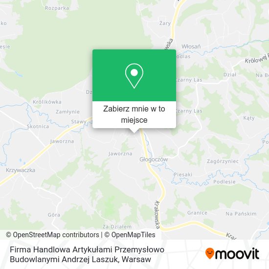 Mapa Firma Handlowa Artykułami Przemysłowo Budowlanymi Andrzej Laszuk