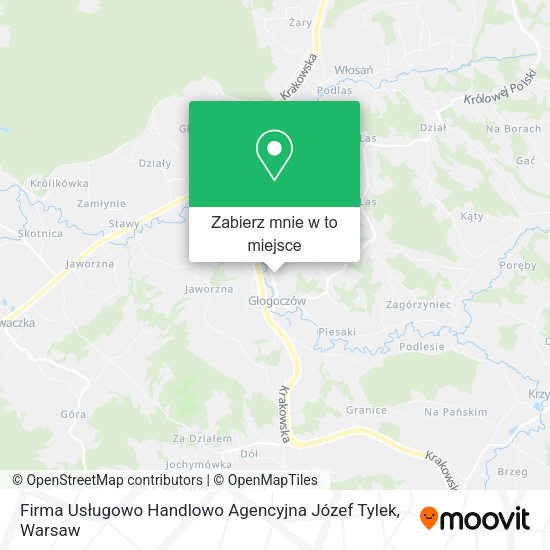 Mapa Firma Usługowo Handlowo Agencyjna Józef Tylek