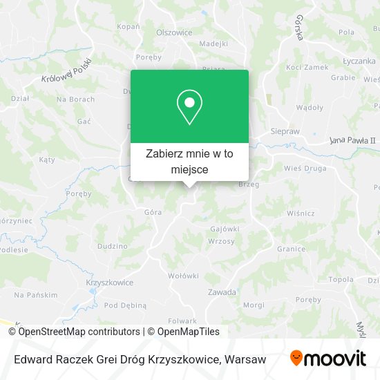 Mapa Edward Raczek Grei Dróg Krzyszkowice