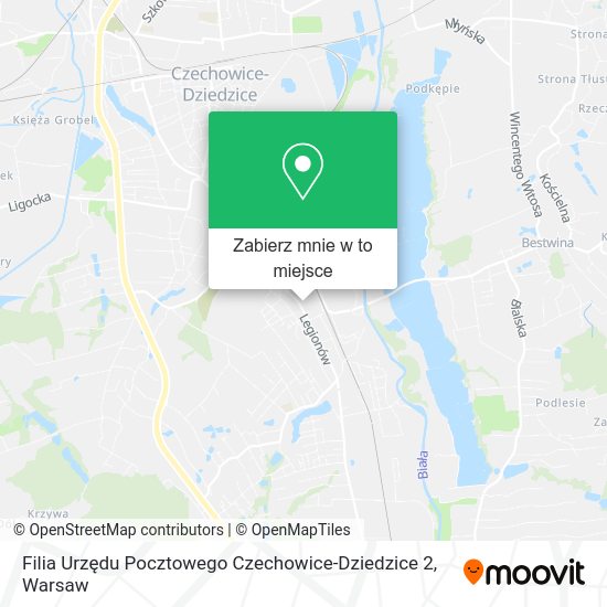 Mapa Filia Urzędu Pocztowego Czechowice-Dziedzice 2