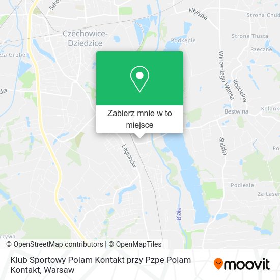 Mapa Klub Sportowy Polam Kontakt przy Pzpe Polam Kontakt