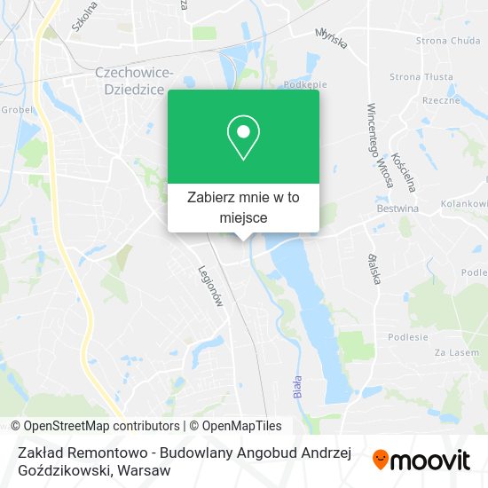 Mapa Zakład Remontowo - Budowlany Angobud Andrzej Goździkowski