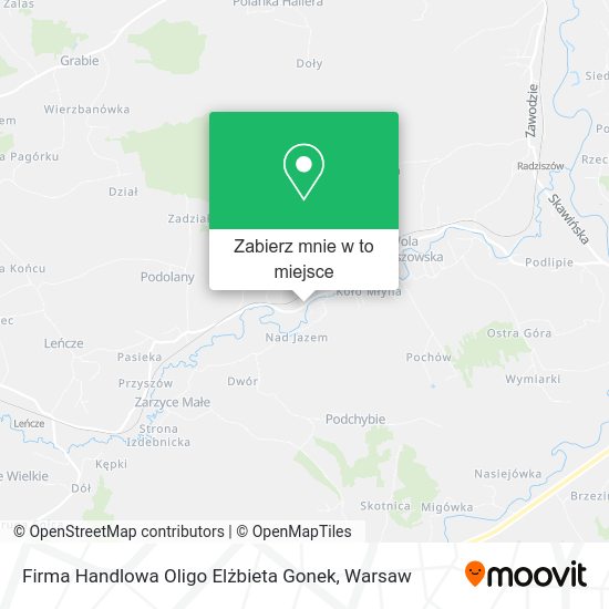 Mapa Firma Handlowa Oligo Elżbieta Gonek