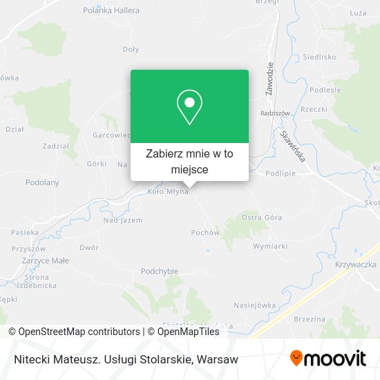 Mapa Nitecki Mateusz. Usługi Stolarskie