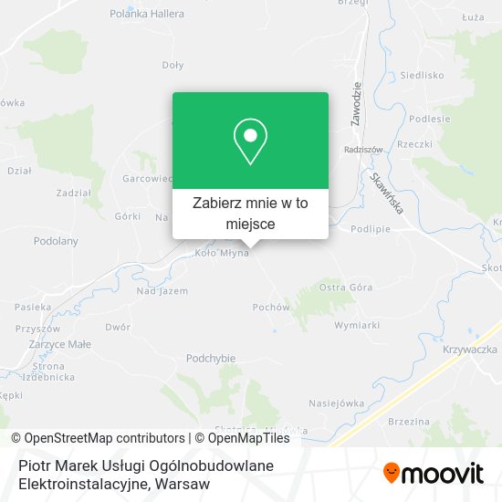 Mapa Piotr Marek Usługi Ogólnobudowlane Elektroinstalacyjne