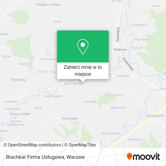 Mapa Blachkar Firma Usługowa