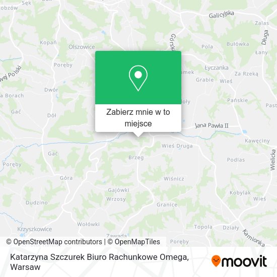 Mapa Katarzyna Szczurek Biuro Rachunkowe Omega