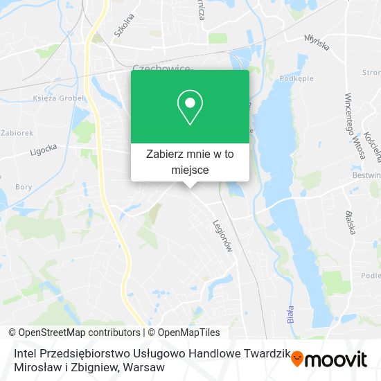 Mapa Intel Przedsiębiorstwo Usługowo Handlowe Twardzik Mirosław i Zbigniew