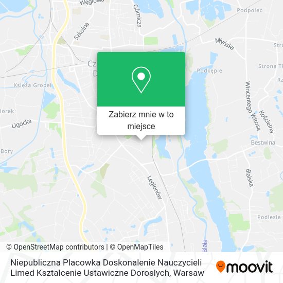 Mapa Niepubliczna Placowka Doskonalenie Nauczycieli Limed Ksztalcenie Ustawiczne Doroslych