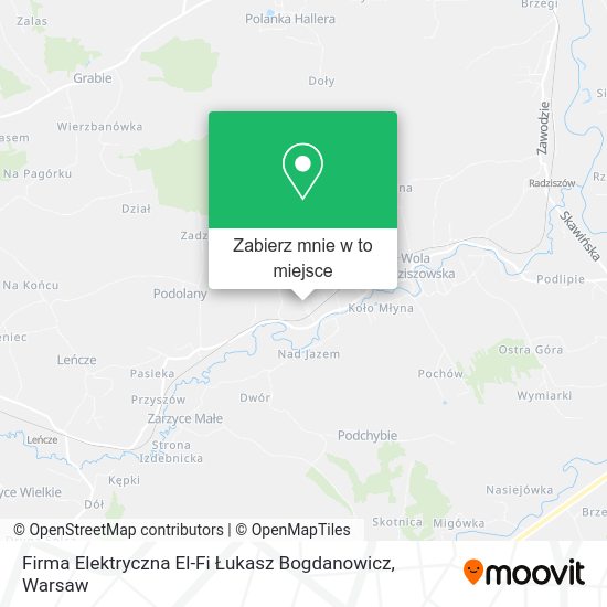 Mapa Firma Elektryczna El-Fi Łukasz Bogdanowicz