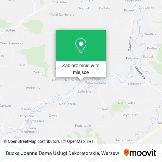 Mapa Bucka Joanna Dama Usługi Dekoratorskie