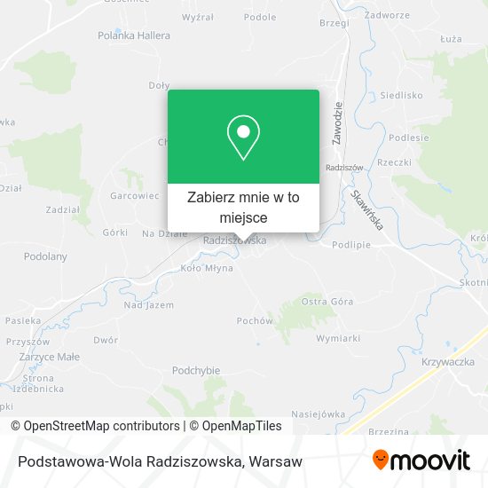 Mapa Podstawowa-Wola Radziszowska