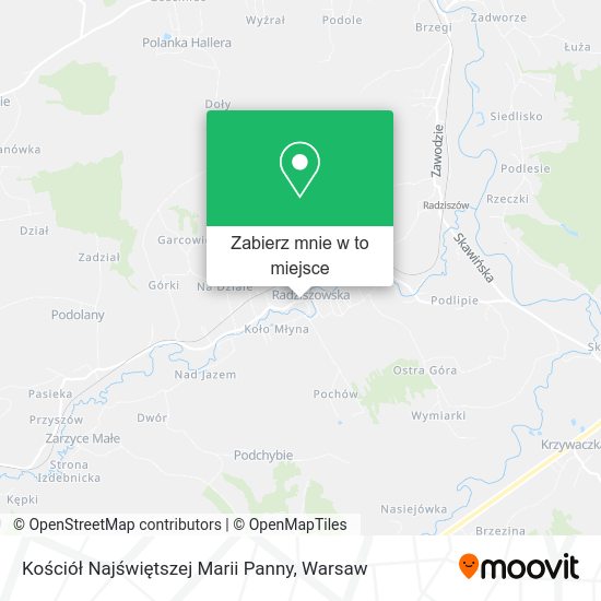 Mapa Kościół Najświętszej Marii Panny