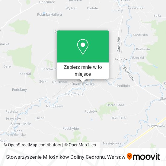 Mapa Stowarzyszenie Miłośników Doliny Cedronu