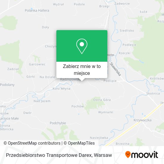 Mapa Przedsiebiorstwo Transportowe Darex