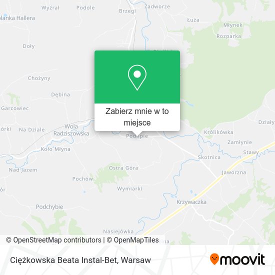 Mapa Ciężkowska Beata Instal-Bet