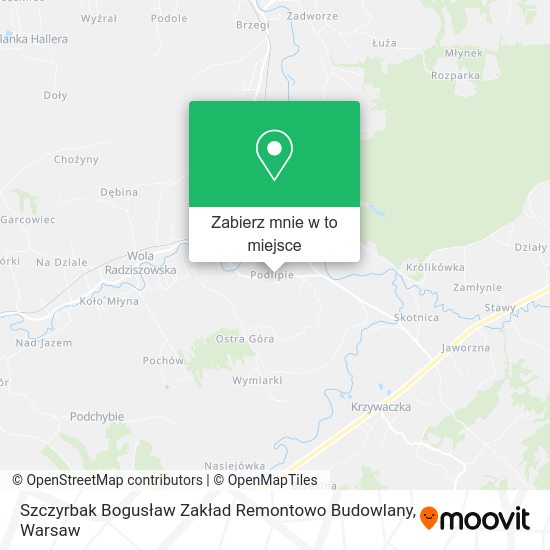 Mapa Szczyrbak Bogusław Zakład Remontowo Budowlany