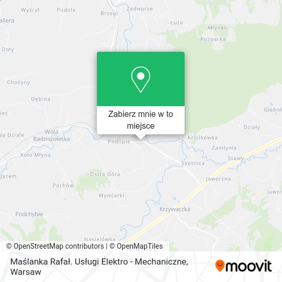 Mapa Maślanka Rafał. Usługi Elektro - Mechaniczne