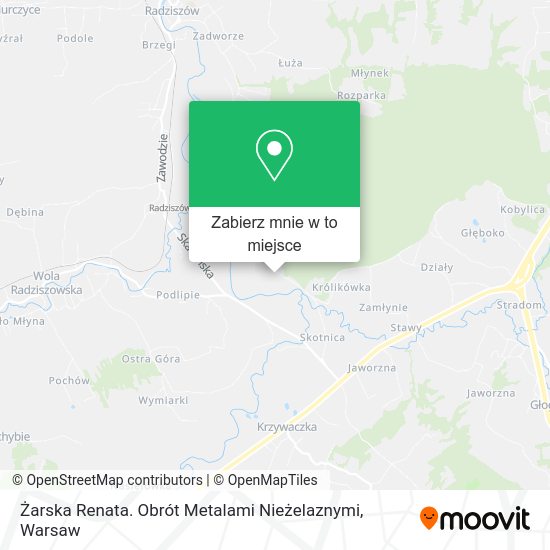 Mapa Żarska Renata. Obrót Metalami Nieżelaznymi