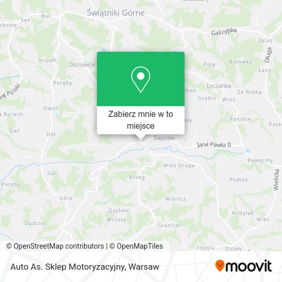 Mapa Auto As. Sklep Motoryzacyjny