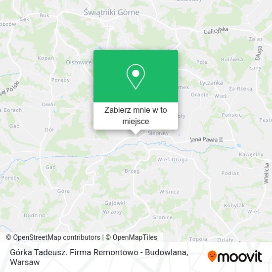 Mapa Górka Tadeusz. Firma Remontowo - Budowlana