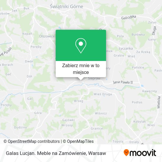 Mapa Galas Lucjan. Meble na Zamówienie