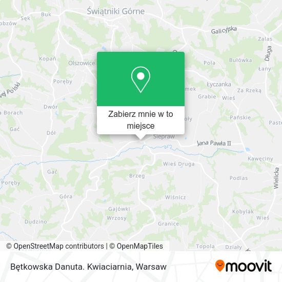 Mapa Bętkowska Danuta. Kwiaciarnia