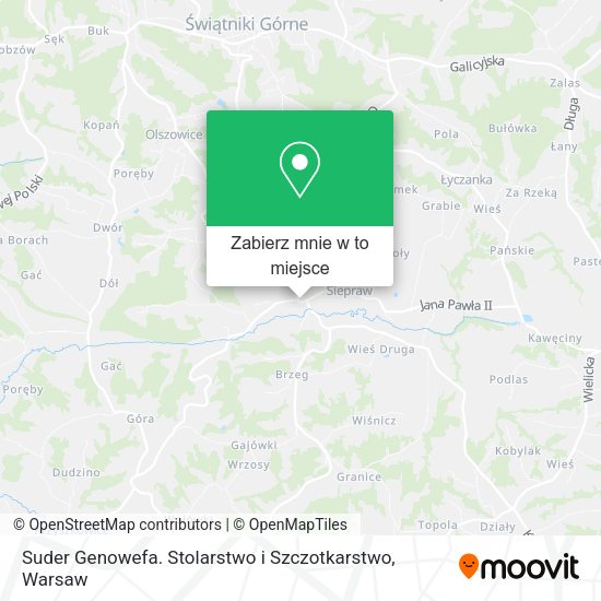 Mapa Suder Genowefa. Stolarstwo i Szczotkarstwo