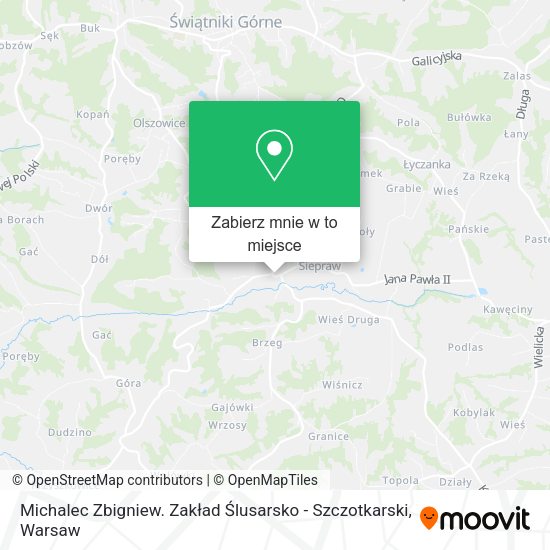 Mapa Michalec Zbigniew. Zakład Ślusarsko - Szczotkarski