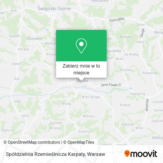 Mapa Spółdzielnia Rzemieślnicza Karpaty