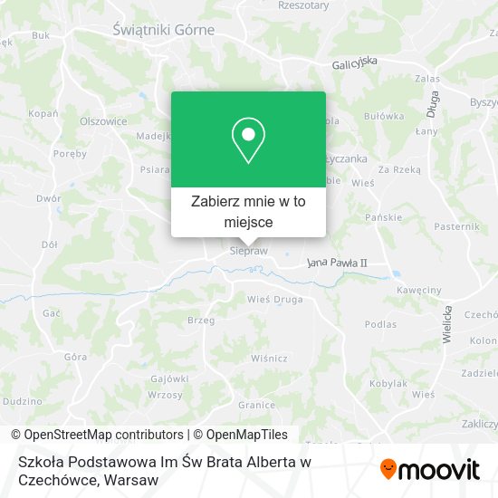 Mapa Szkoła Podstawowa Im Św Brata Alberta w Czechówce